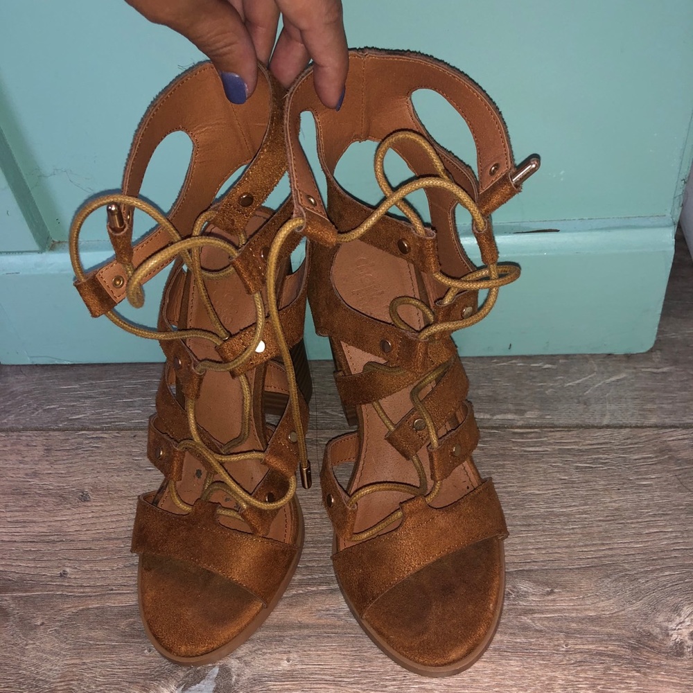 Tied up heels